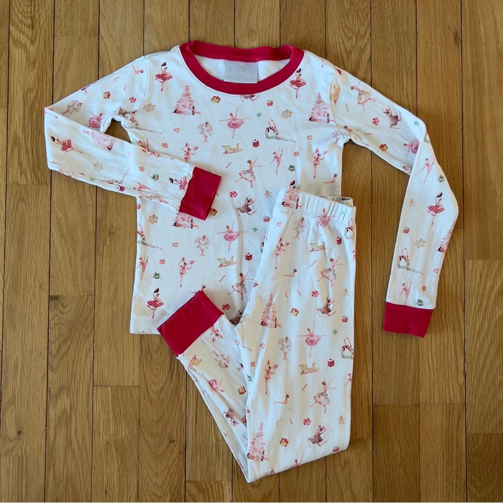 Kids Pajama Set with Red Trim